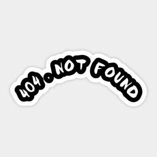 404 not found Sticker